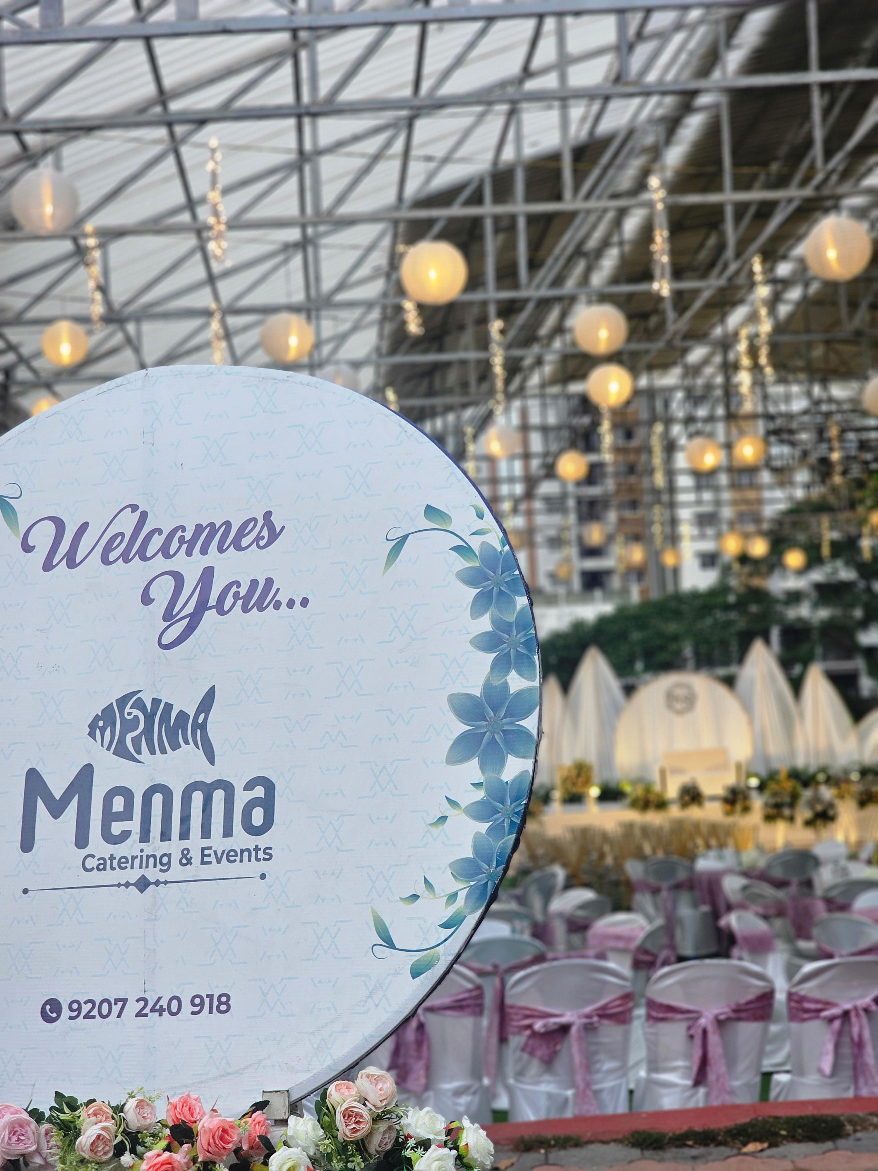 Menma Catering & Events Welcome Board
